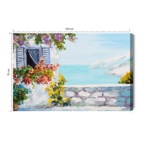 Obraz na płótnie Morze Malarstwo Widok  Premium Canvas