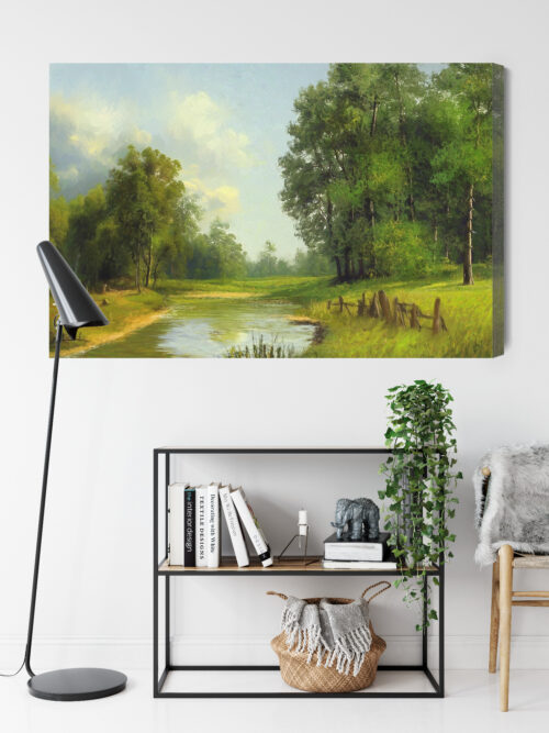 Obraz na płótnie Krajobraz Malarstwo Natura  Premium Canvas - obrazek 9