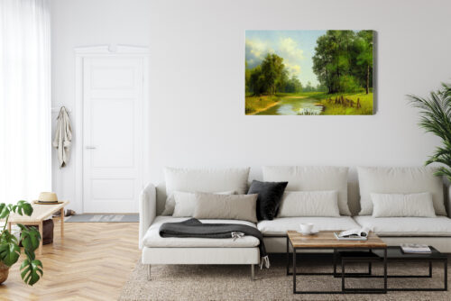 Obraz na płótnie Krajobraz Malarstwo Natura  Premium Canvas - obrazek 6
