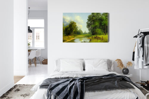 Obraz na płótnie Krajobraz Malarstwo Natura  Premium Canvas - obrazek 7