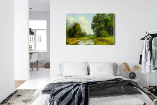 Obraz na płótnie Krajobraz Malarstwo Natura  Premium Canvas - obrazek 7