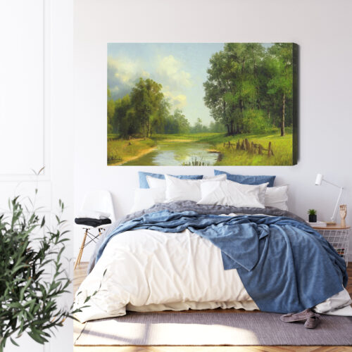 Obraz na płótnie Krajobraz Malarstwo Natura  Premium Canvas - obrazek 3