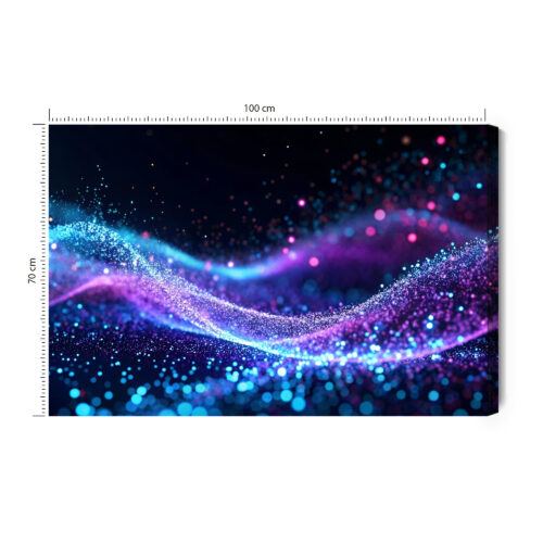 Obraz na płótnie Abstrakcja Cyfrowa Energia  Premium Canvas