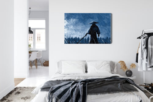 Obraz na płótnie Samuraj Deszcz Premium Canvas - obrazek 7