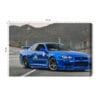 Obraz na płótnie Nissan Skyline R34 JDM Klasyk uliczny w górach  Premium Canvas
