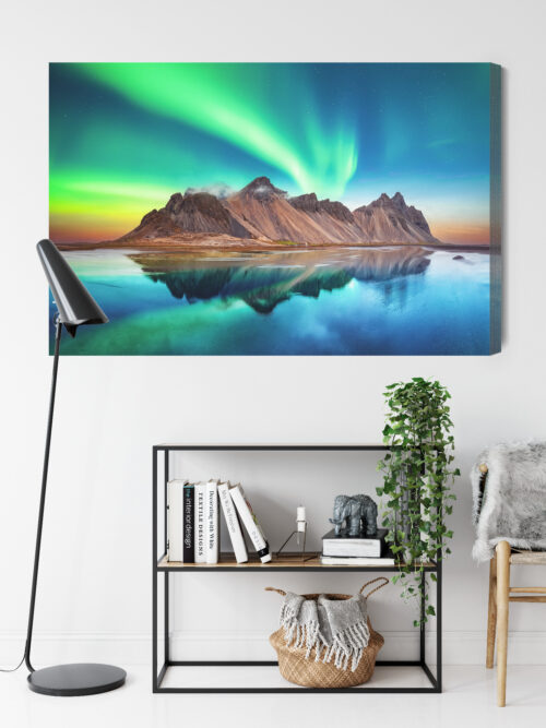 Obraz na płótnie Zorza polarna Fotografia Islandia  Premium Canvas - obrazek 9