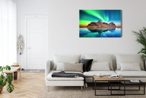 Obraz na płótnie Zorza polarna Fotografia Islandia  Premium Canvas - obrazek 6