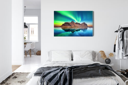 Obraz na płótnie Zorza polarna Fotografia Islandia  Premium Canvas - obrazek 7