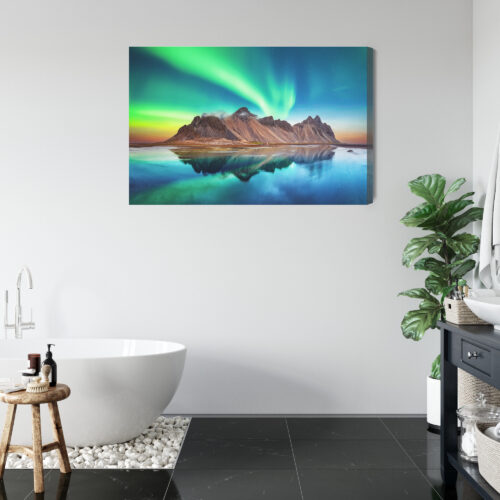 Obraz na płótnie Zorza polarna Fotografia Islandia  Premium Canvas - obrazek 5
