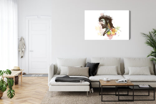 Obraz na płótnie Jezus Szkic Portret  Premium Canvas - obrazek 6