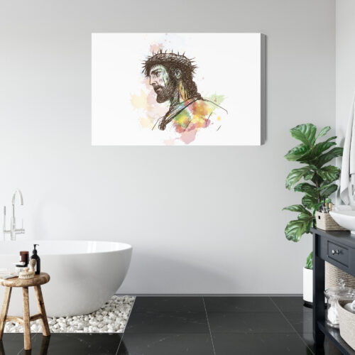 Obraz na płótnie Jezus Szkic Portret  Premium Canvas - obrazek 5