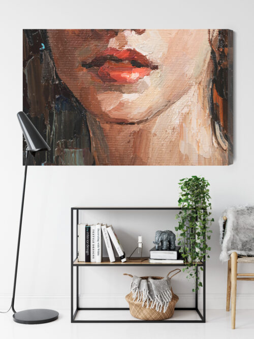 Obraz na płótnie Kobieta Portret Detal  Premium Canvas - obrazek 9