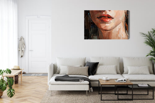 Obraz na płótnie Kobieta Portret Detal  Premium Canvas - obrazek 6