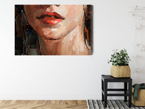 Obraz na płótnie Kobieta Portret Detal  Premium Canvas - obrazek 8