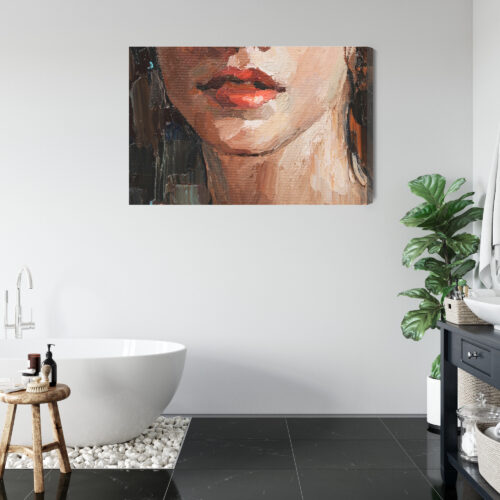 Obraz na płótnie Kobieta Portret Detal  Premium Canvas - obrazek 5