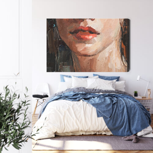 Obraz na płótnie Kobieta Portret Detal  Premium Canvas - obrazek 3