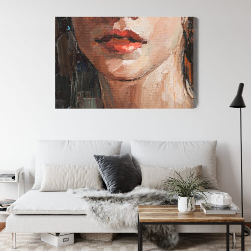 Obraz na płótnie Kobieta Portret Detal  Premium Canvas - obrazek 4