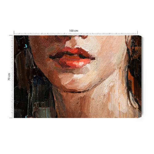 Obraz na płótnie Kobieta Portret Detal  Premium Canvas