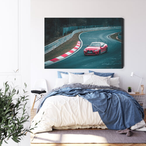 Obraz na płótnie Tor wyścigowy Fotografia BMW  Premium Canvas - obrazek 3