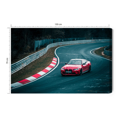 Obraz na płótnie Tor wyścigowy Fotografia BMW  Premium Canvas