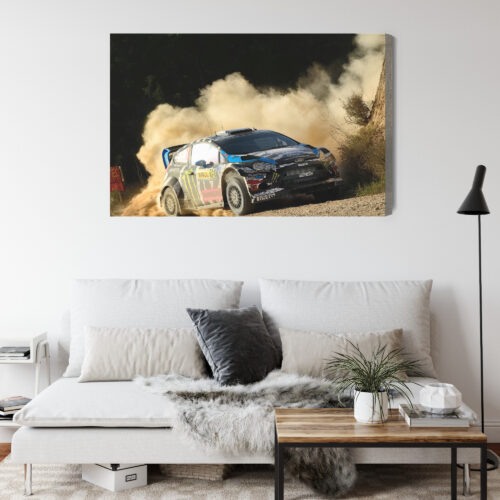 Obraz na płótnie Rajd samochodowy Fotografia Drift  Premium Canvas - obrazek 4