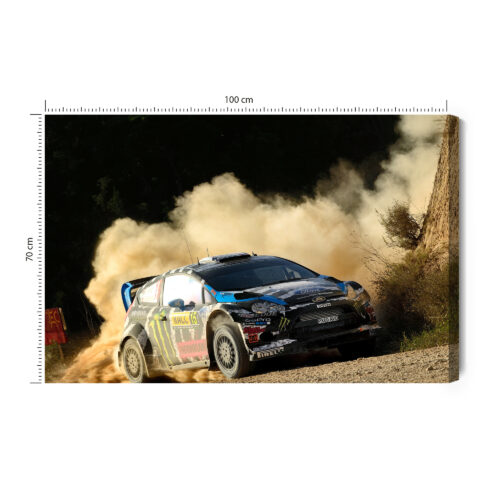Obraz na płótnie Rajd samochodowy Fotografia Drift  Premium Canvas