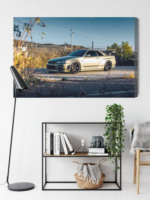 Obraz na płótnie Nissan Skyline GT-R R34 Motoryzacja  Premium Canvas - obrazek 9
