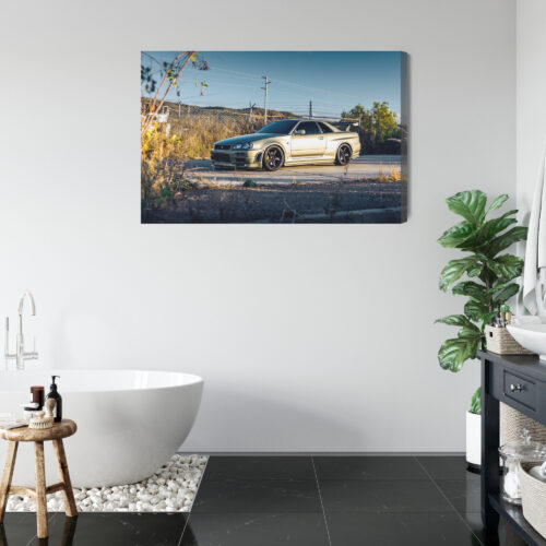 Obraz na płótnie Nissan Skyline GT-R R34 Motoryzacja  Premium Canvas - obrazek 5