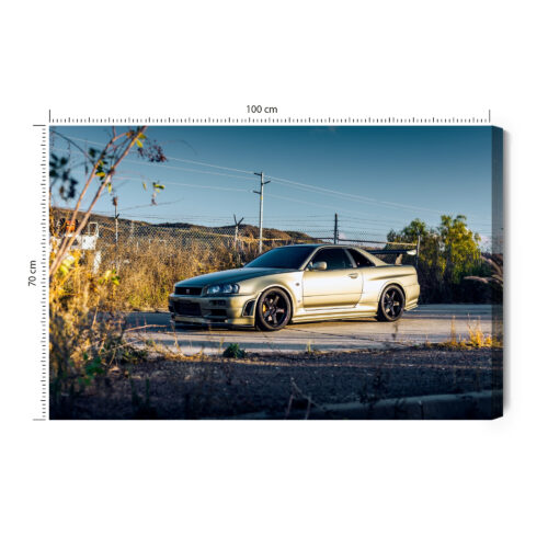 Obraz na płótnie Nissan Skyline GT-R R34 Motoryzacja  Premium Canvas