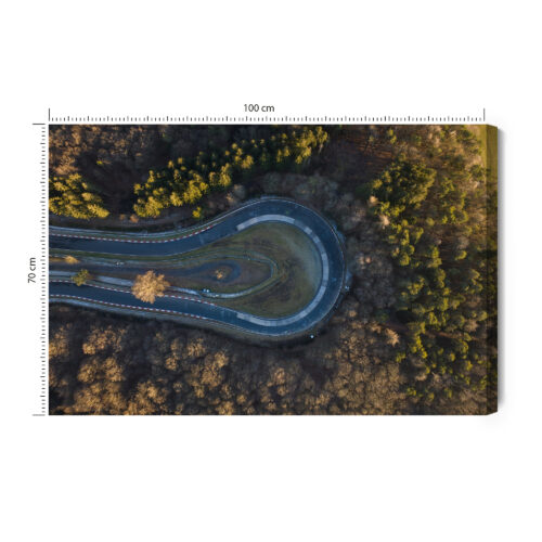 Obraz na płótnie Tor wyścigowy Fotografia Zakręt  Premium Canvas