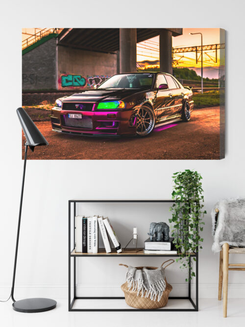 Obraz na płótnie Samochód Tuning Wieczór  Premium Canvas - obrazek 9