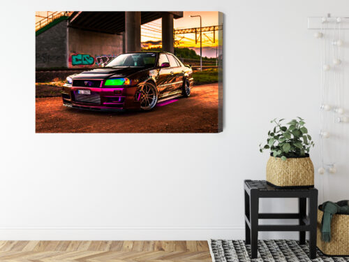 Obraz na płótnie Samochód Tuning Wieczór  Premium Canvas - obrazek 8