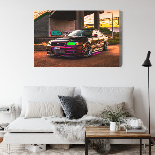 Obraz na płótnie Samochód Tuning Wieczór  Premium Canvas - obrazek 4