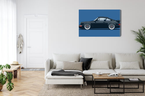 Obraz na płótnie Klasyczny Samochód Ilustracja Minimal  Premium Canvas - obrazek 6