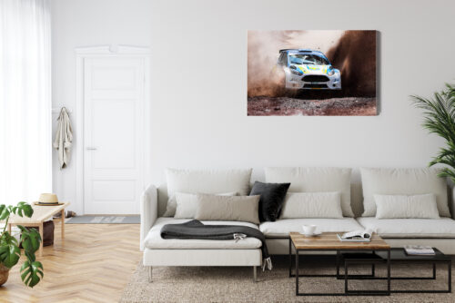 Obraz na płótnie Rajd Samochodowy Akcja  Premium Canvas - obrazek 6