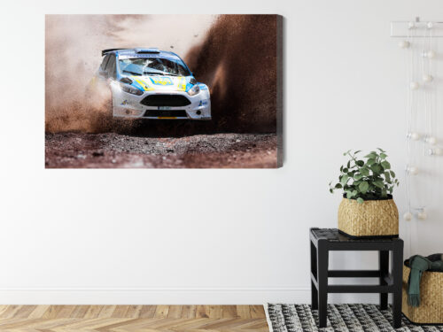 Obraz na płótnie Rajd Samochodowy Akcja  Premium Canvas - obrazek 8