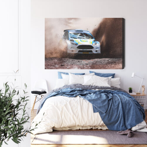 Obraz na płótnie Rajd Samochodowy Akcja  Premium Canvas - obrazek 3