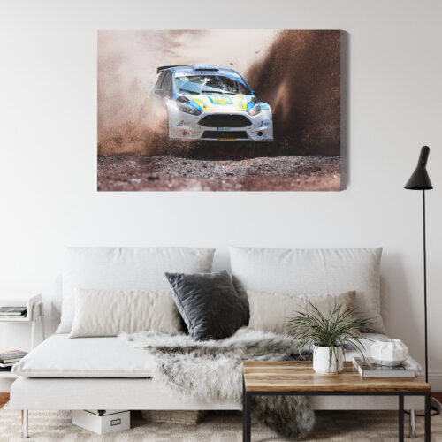 Obraz na płótnie Rajd Samochodowy Akcja  Premium Canvas - obrazek 4
