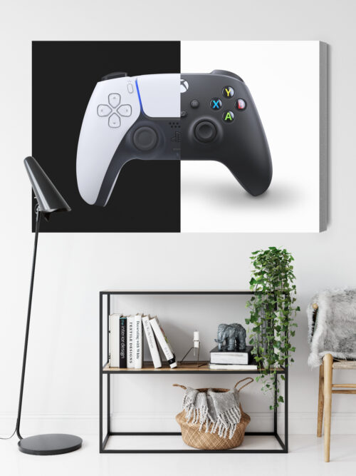 Obraz na płótnie Gamepady Minimalizm Kontrast  Premium Canvas - obrazek 9