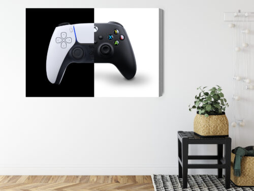 Obraz na płótnie Gamepady Minimalizm Kontrast  Premium Canvas - obrazek 8