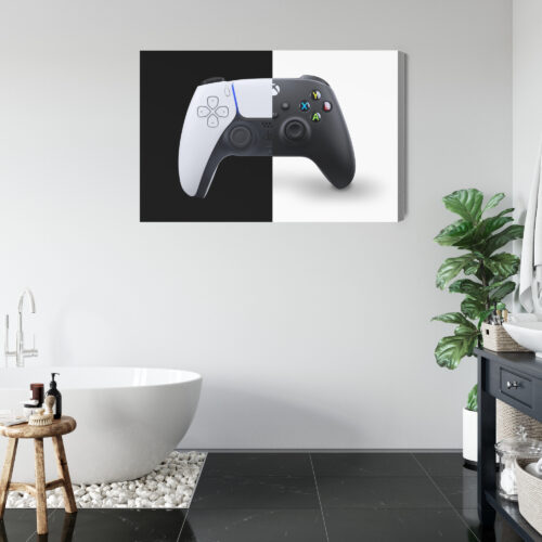 Obraz na płótnie Gamepady Minimalizm Kontrast  Premium Canvas - obrazek 5
