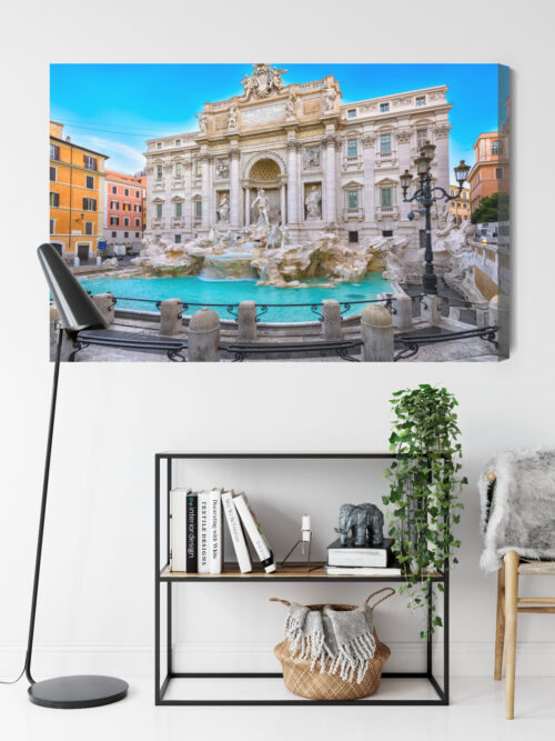 Obraz na płótnie Fontanna di Trevi Rzym Zabytki  Premium Canvas - obrazek 9