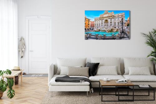 Obraz na płótnie Fontanna di Trevi Rzym Zabytki  Premium Canvas - obrazek 6