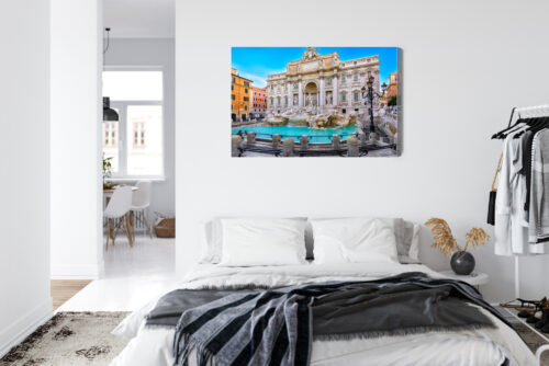 Obraz na płótnie Fontanna di Trevi Rzym Zabytki  Premium Canvas - obrazek 7