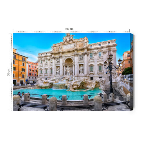 Obraz na płótnie Fontanna di Trevi Rzym Zabytki  Premium Canvas
