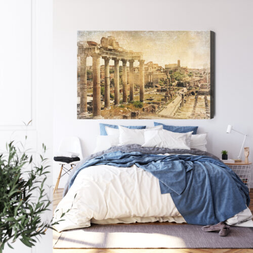Obraz na płótnie Forum Rzymskie Antyk Panorama  Premium Canvas - obrazek 3