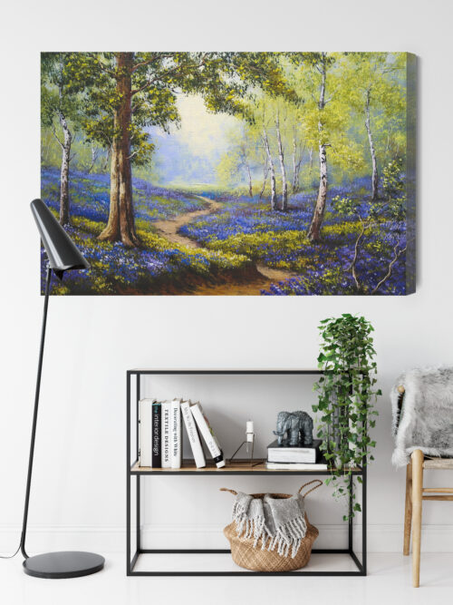 Obraz na płótnie Las Ścieżka Wiosna  Premium Canvas - obrazek 9