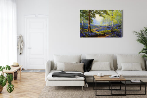 Obraz na płótnie Las Ścieżka Wiosna  Premium Canvas - obrazek 6