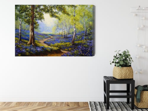 Obraz na płótnie Las Ścieżka Wiosna  Premium Canvas - obrazek 8
