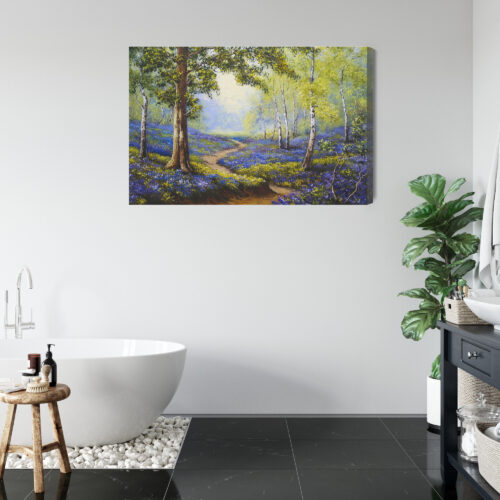 Obraz na płótnie Las Ścieżka Wiosna  Premium Canvas - obrazek 5